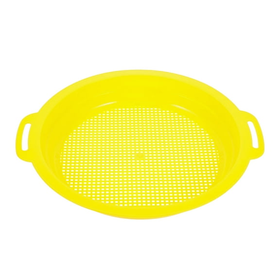 GETAJGHSD 3Pcs Portable Yellow Sand Sifter for Sand Filtering At Beach and Garden