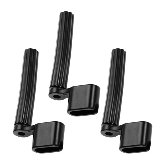 GETAJGHSD 3-Piece Black ABS Guitar Peg Winder Set for String Changing and Music Practice Adjustment Tool