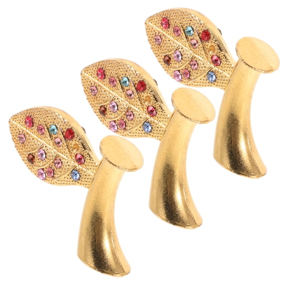 GETAJGHSD 3pcs Artificial Fruit for Display Crafts Making Leaves Golden
