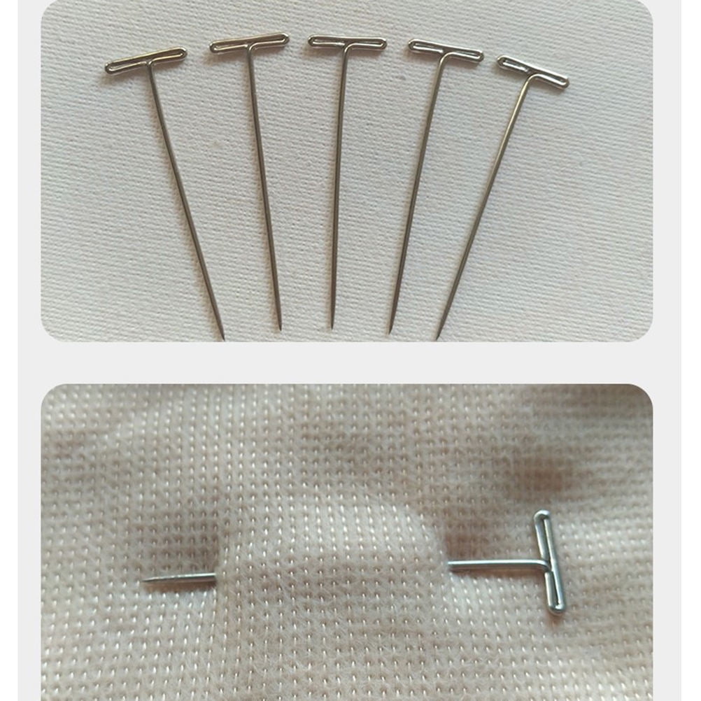 GETAJGHSD 450Pcs Simple Metal T-Pins Set for Wig Model and Crafts with ...