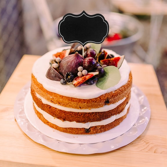 GETAJGHSD 48Pcs Chalkboard Cupcake Picks Writable Party Cheese Labels Unique Decorative Toppers