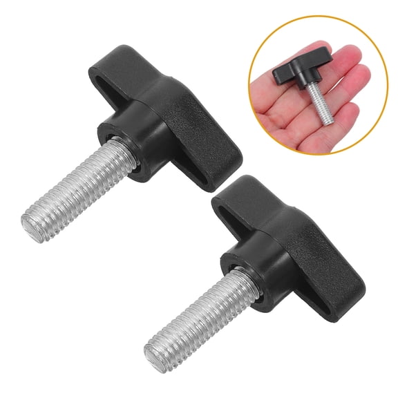 GETAJGHSD 4Pcs Black Plastic T Shaped Bolt Screws with Threaded Handle Knobs for Home Use