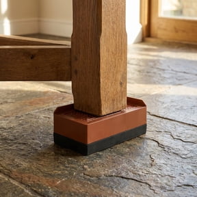 GETAJGHSD 4Pcs Brown Bed Furniture Risers Easy Height Adjustment Non Slip Pads for Home Floors