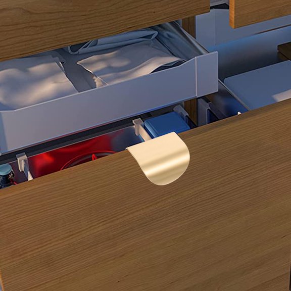 GETAJGHSD 4Pcs Cabinet Door Handle Solid Brass Pulls with Screws for Home Furniture