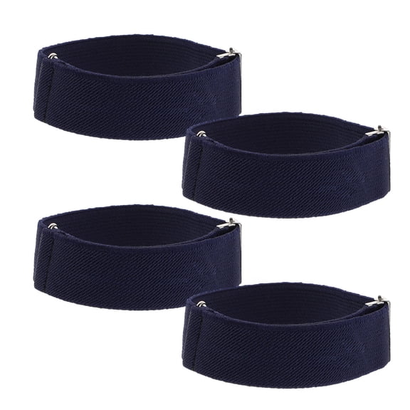 GETAJGHSD Dark Blue Polyester Adjustable Arm Garters, Antislip Design for Outdoor Use 4Pcs