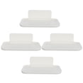 thumbnail image 1 of GETAJGHSD White Plastic Foldable Wall Mounted Storage Rack No-Drill Installation 4Pcs, 1 of 8