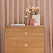 GETAJGHSD 4Pcs Golden Brass Dresser Knobs Small Cabinet Handles for Wardrobe Doors and Drawers