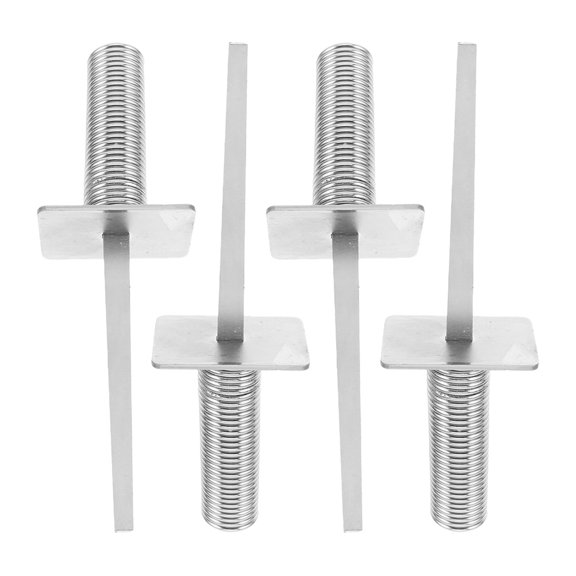 GETAJGHSD 4Pcs Ground Spike For Soccer Flag Pole Silver Iron Spring Loaded Design Training Equipment