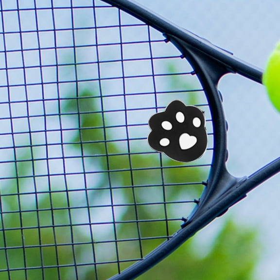 GETAJGHSD 4Pcs Black Silicone Tennis Racket Vibration Dampener for Comfortable Tennis Use