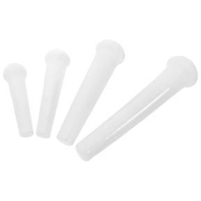 GETAJGHSD 4-Piece Manual Ceramic Pestle Rod Set White for Kitchen Food Grinding and Preparation Tools