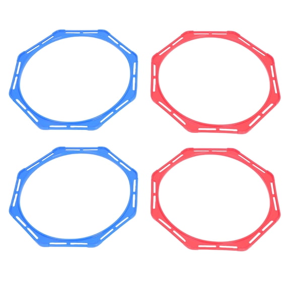 GETAJGHSD 4Pcs Octagonal Agility Rings in Assorted Colors for Professional Speed and Footwork Training Drills
