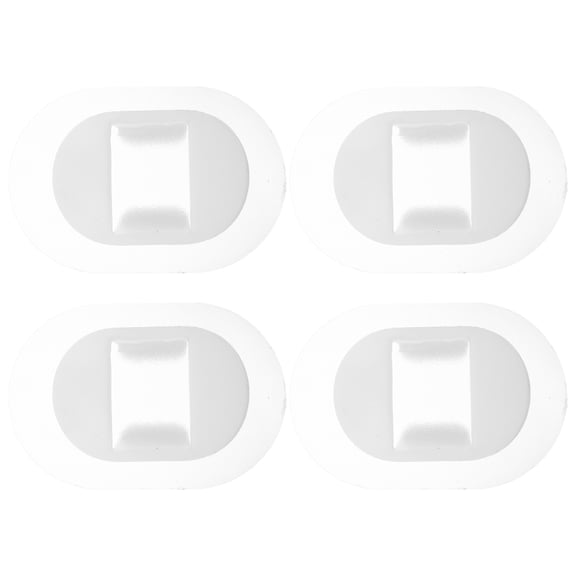 GETAJGHSD 4Pcs Plastic Water Pipe Clamps White Adhesive Hose Clips for Washing Machine Drain Support