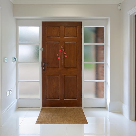 GETAJGHSD 4-Pack Red Artificial Cherry Branches with Plastic Berry Bunch for Wedding, Home Decoration, and Party Celebration