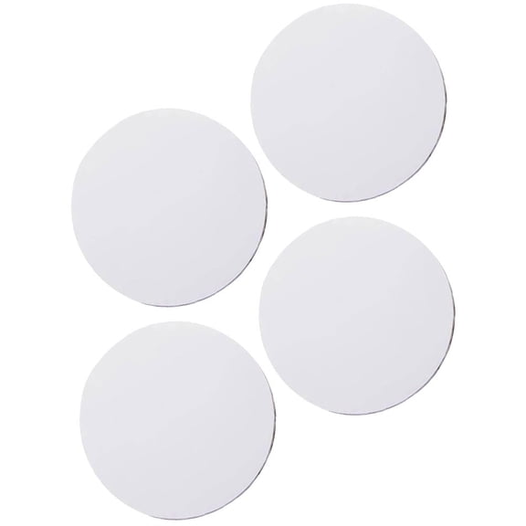 GETAJGHSD 4Pcs Artist Stretched Canvas Round Cotton Wood Frame Blank for Oil Painting Projects