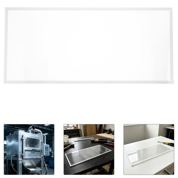 GETAJGHSD 4Pcs Sandblast Lens Cover White Adhesive Film for Blast Cabinet Window Impact Protection