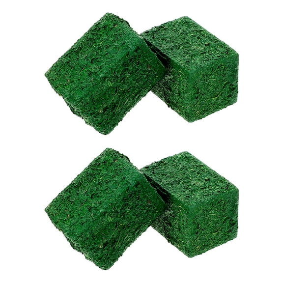 GETAJGHSD 4pcs Mini Bales Decor Green Wood Decoration for Yard Decoration