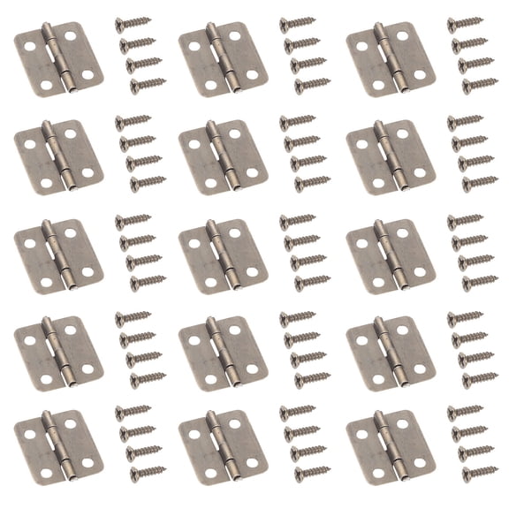 GETAJGHSD 50 Sets Small Iron Box Hinges for Craft Projects, , Cabinet, and Furniture Hardware