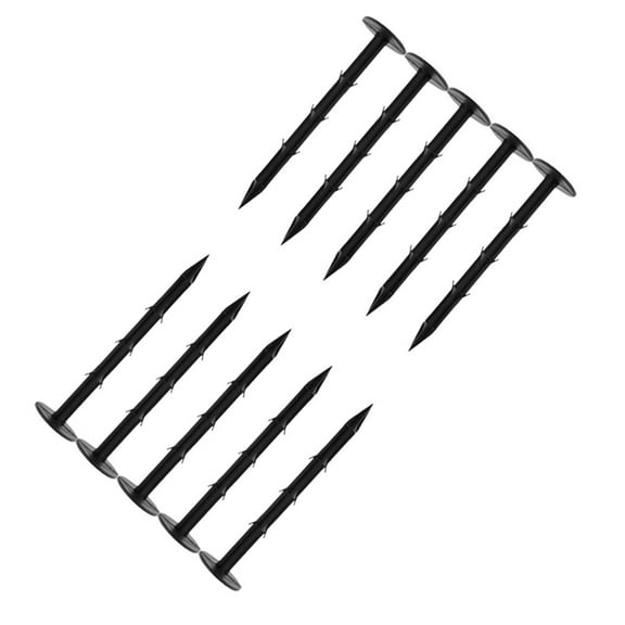 GETAJGHSD 50Pcs Black PP Garden Stakes for Camping Hiking Canopy Gardening Trip 11.8in