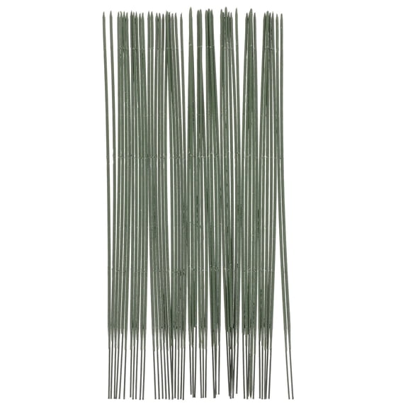 GETAJGHSD Green Floral Stem Wire for Handmade Bouquets, Realistic and Easy to Clean, 50Pcs