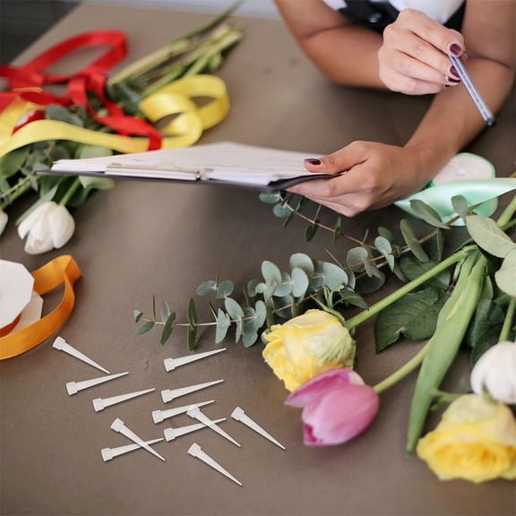 GETAJGHSD 50Pcs Flower Stem Water Tubes Plastic Vials for Fresh and Artificial Flower Fixation