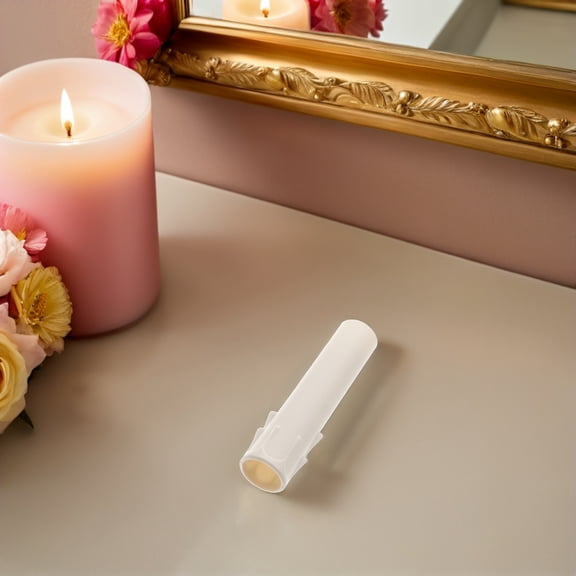 GETAJGHSD 50Pcs Hanging Lamp Candle Cover Sleeves with Clear Plastic Material for Decorative Candle Drip Guard