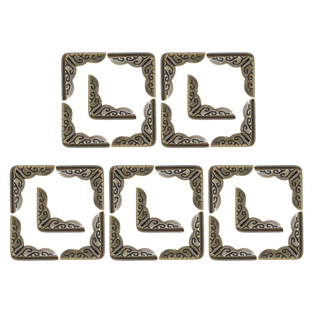 GETAJGHSD Frame Corner Protectors Iron Book Corner Protectors Brown ...