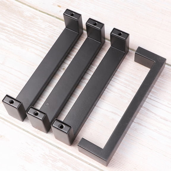 GETAJGHSD 5-Pack Modern Black Cabinet Handles, Kitchen Drawer Pulls, 12.8 x 3.5 x 2 cm, Sleek and Design for Home Improvement