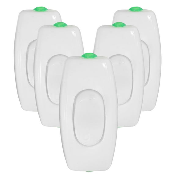 GETAJGHSD 5Pcs Convenient White Push Button Switch for Desk Lamp Replacement with Compact Size