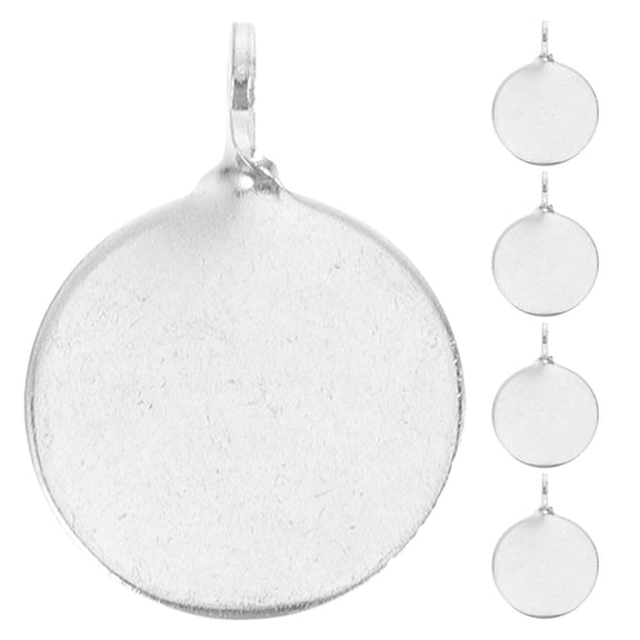 GETAJGHSD 5Pcs Lightweight Steel Hanging Targets for Multi Purpose Archery Training Plated Silver Metal