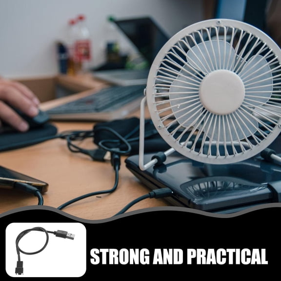 GETAJGHSD 5Pcs 5V Fan Cable USB to 3Pin Cord for Pc Case Fan Connection Black