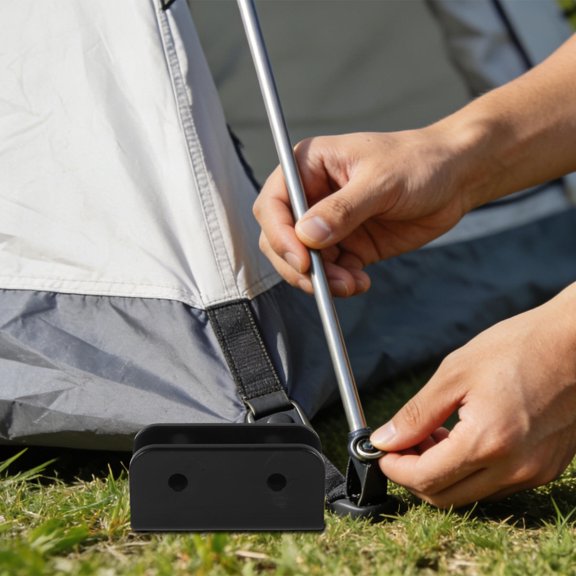 GETAJGHSD 5Pcs Plastic Canopy Tent Connector Elbow Joints Black for Outdoor Tent Frame Reinforcement