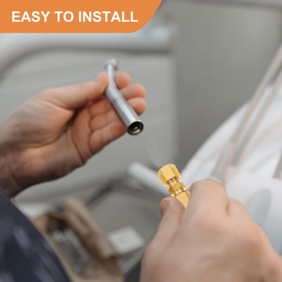 GETAJGHSD 5pcs Quick Connect Fittings Copper Golden Pipe Connection Industrial Use