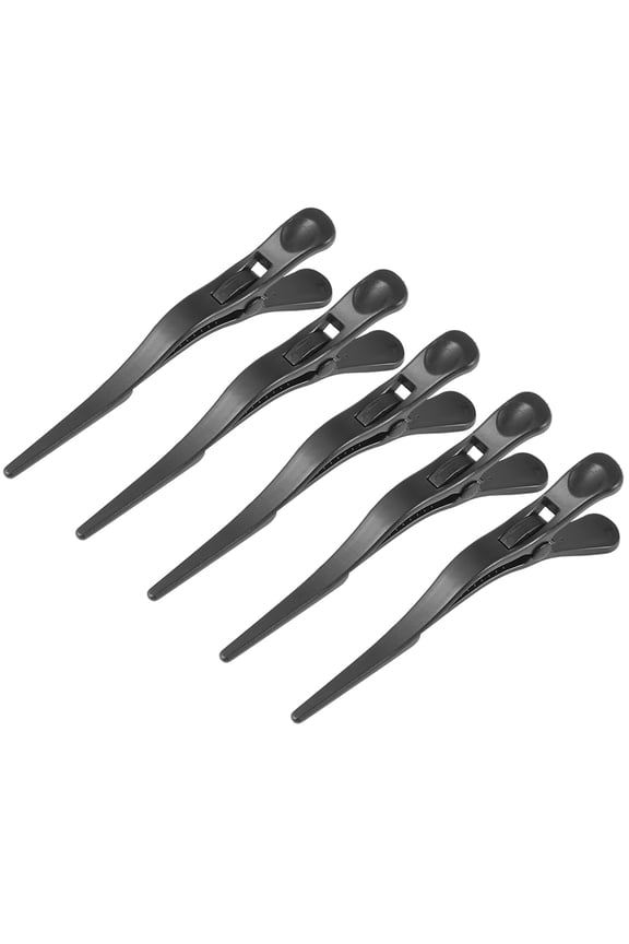 Classical Black Alligator Hair Clips, Suitable for Any Hairstyle, 5Pcs