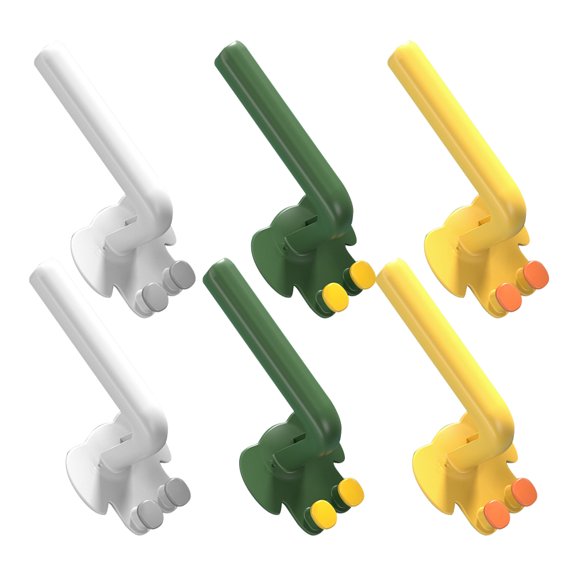 GETAJGHSD 6Pcs Multi Functional Bathroom Wall Hooks Sturdy PP Material Assorted Colors