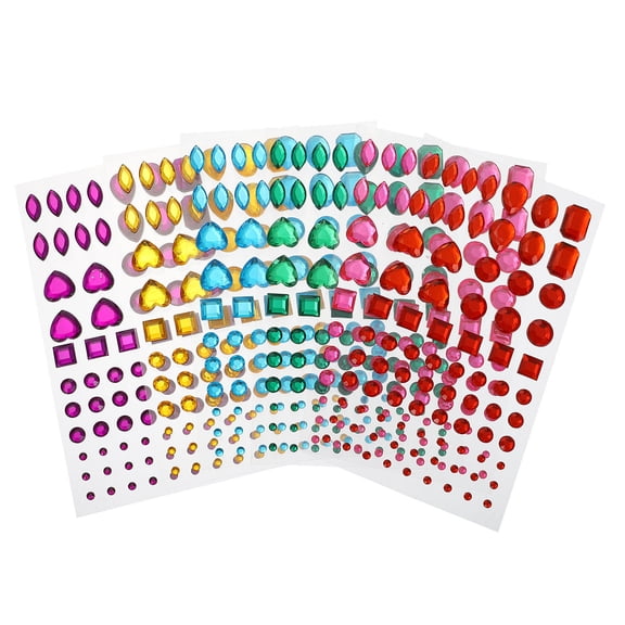 GETAJGHSD Acrylic Rhinestone Crystal Stickers for Jewelry and Crafts Assorted Colors