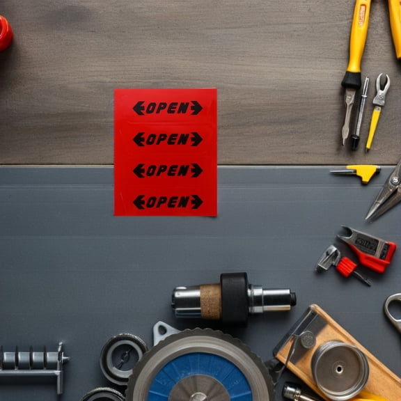 GETAJGHSD 60Pcs Auto Safety Prompt Decal Red High Brightness Reflective Tape for Vehicle Protection