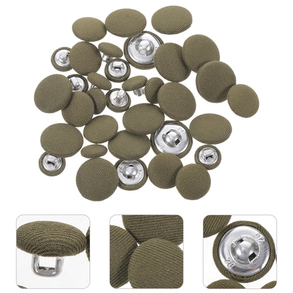 GETAJGHSD 60 Pcs Green Round Sewing Buttons for Craft Projects, Tailoring, , Scrapbooking and Decorative Use