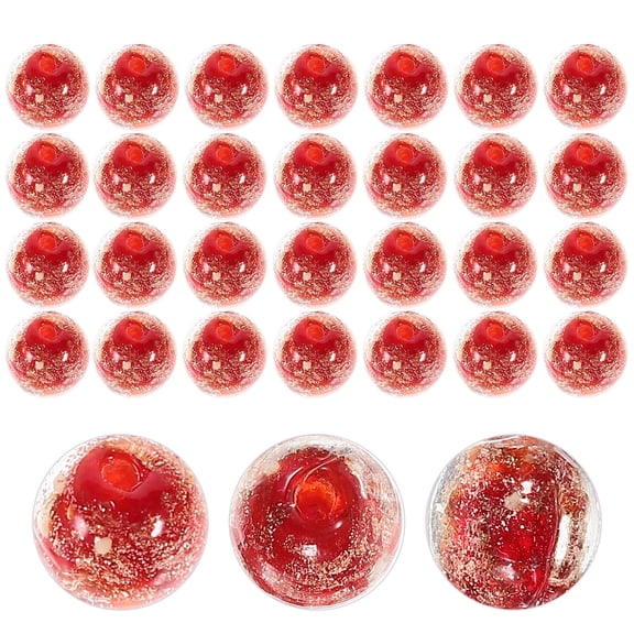 GETAJGHSD 60Pcs Night Glow Glass Beads Refined Look for Women's Jewelry Making