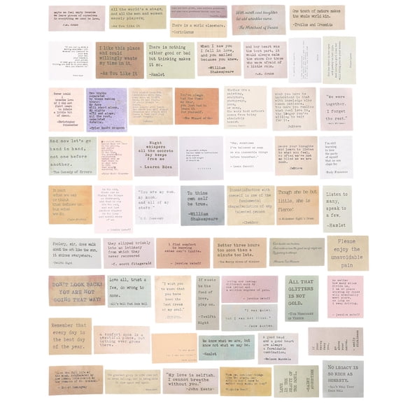 GETAJGHSD 60Pcs Motivational Quotes Stickers for Planner Decor Scrapbook Supplies Vintage Style