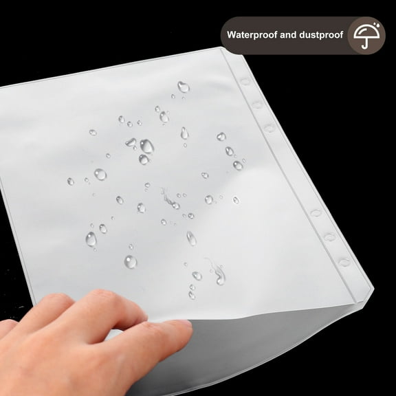 GETAJGHSD 6Pcs Storage Bags Transparent PVC for Name Cards and Business Use