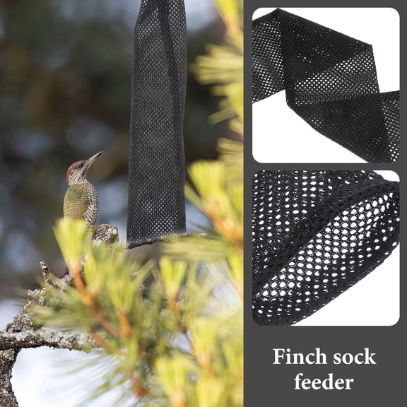 GETAJGHSD 6Pcs Birds Food Drawstring Feeder Bags Made of Nylon Mesh for Easy Hanging