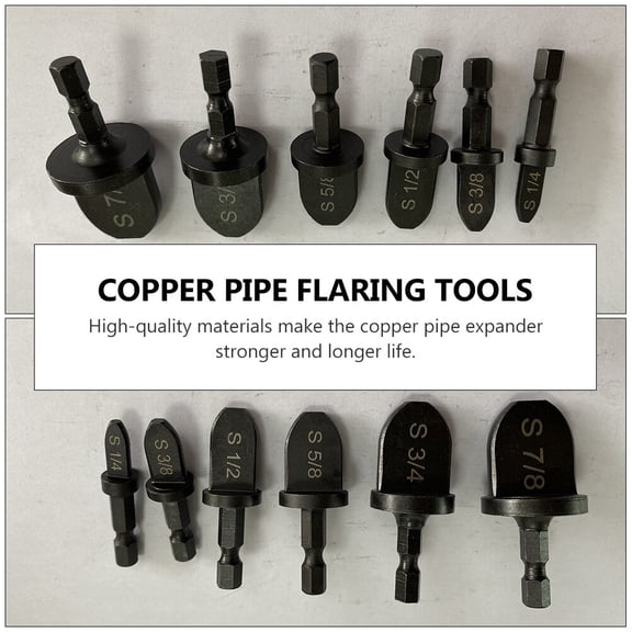 GETAJGHSD 6Pcs Copper Swaging Tool Set with Drill Bits for Accurate Home Tube Expansion