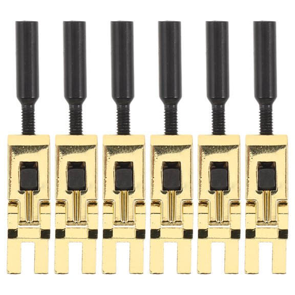 GETAJGHSD 6Pcs Plated Gold Electric Guitar Tremolo Bridge with Double Locking System for Stable Tuning