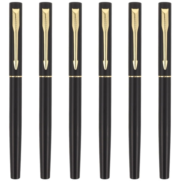 GETAJGHSD 6Pcs Refillable Calligraphy Brush Pens Portable Fine Tip Fountain Pens for Precise Writing