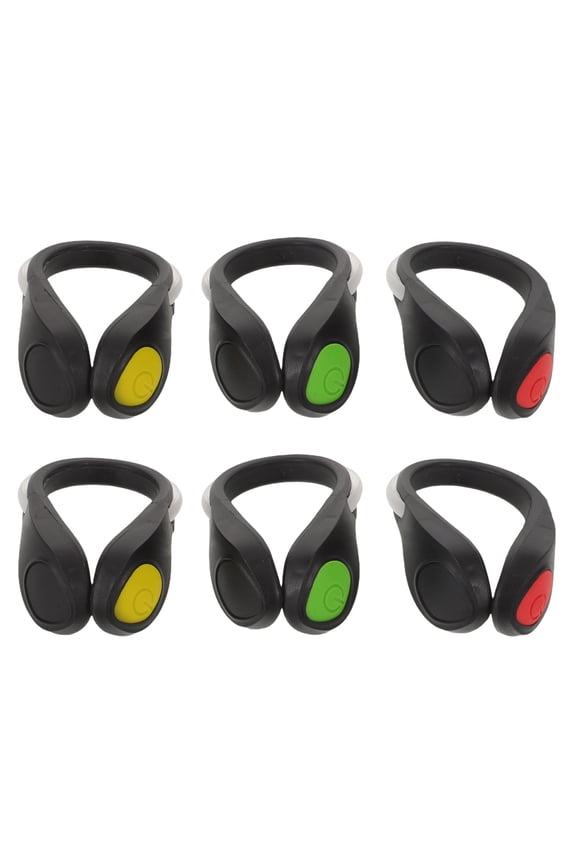 6Pcs Reflective LED Shoe Clip Lights with Multiple Flash Modes for Night Running and Biking
