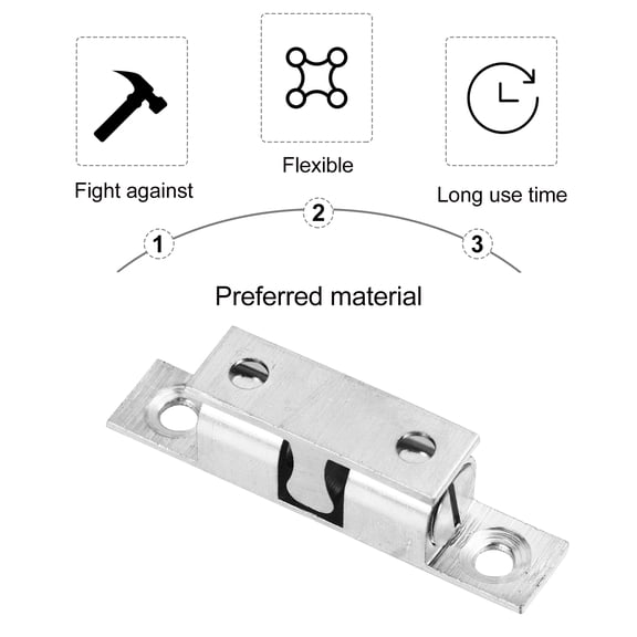 GETAJGHSD 6-Pack Cabinet Door Fasteners with Spring Tension Adjustment for Secure Closing