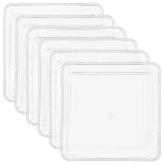 GETAJGHSD 6-Pack Clear Small Plastic Drawer Organizers for Cabinet, Desktop, Vanity Storage Bins, Multi-Purpose Use