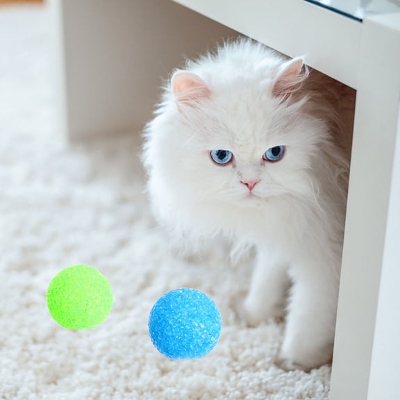 GETAJGHSD 6Pcs Cat Toys with Bells Plastic for Stimulating Hunting Instincts