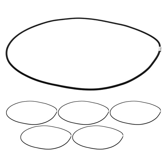 GETAJGHSD 6Pcs Garbage Bag Straps Black Adjustable Elastic Bands for Secure Trash Can Fit