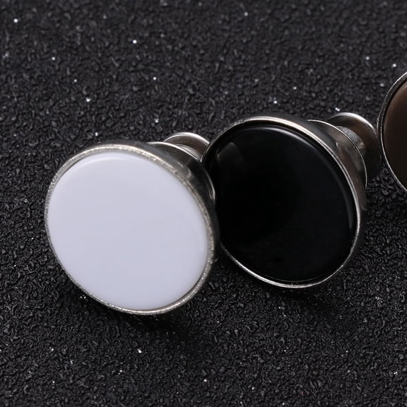 GETAJGHSD 6Pcs Versatile Metal Jeans Buttons Easy Install for Suspenders Jackets and Trousers